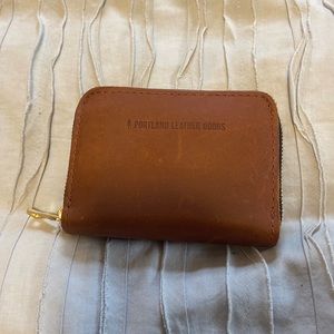 Portland leather wallet EUC